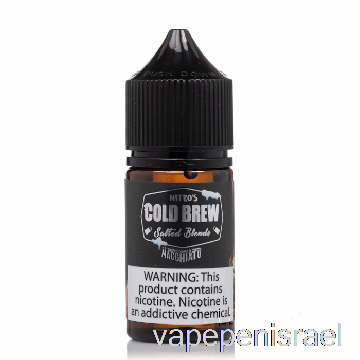 חד פעמי Vape Israel Macchiato - Nitros מלחי בירה קרים - 30 מ"ל 45 מ"ג